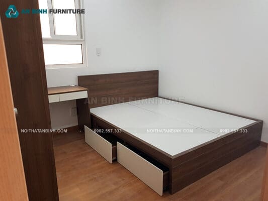 Bàn giao giường ngăn kéo MDF Melamine – anh Huy, TPHCM