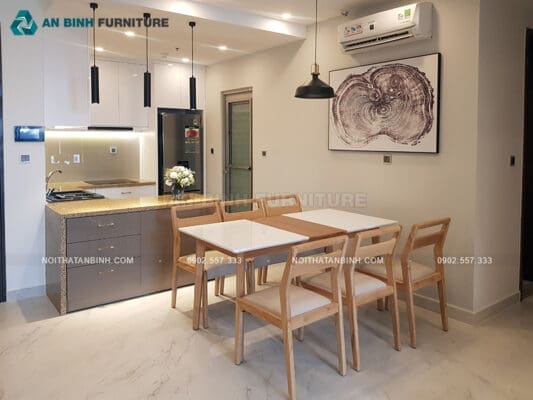 Hoàn thiện tủ bếp gỗ MDF Acrylic – chị Lộc, TPHCM