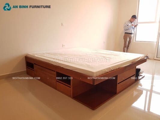 Hoàn thiện giường ngăn kéo Xoan Đào – chú Duyên, TPHCM