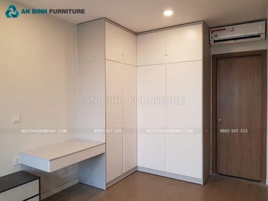 Hoàn thiện tủ quần áo MDF Melamine – chị Yến, TPHCM