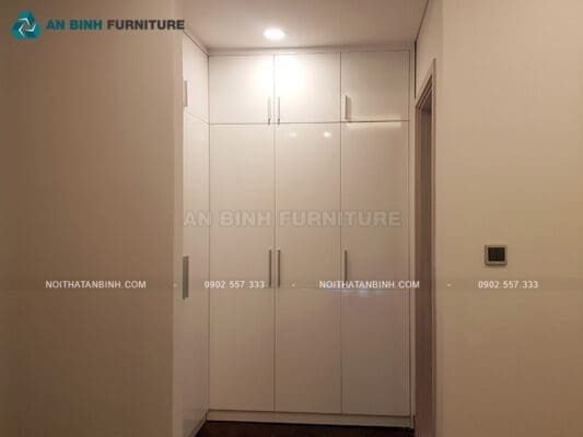 Bàn giao tủ quần áo MDF Melamine – chị Yến, TPHCM