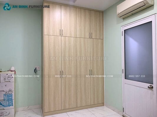 Bàn giao tủ quần áo MDF Melamine – anh Tùng, TPHCM