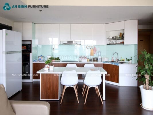 Hoàn thiện tủ bếp gỗ MDF Acrylic – chị Phương, TPHCM