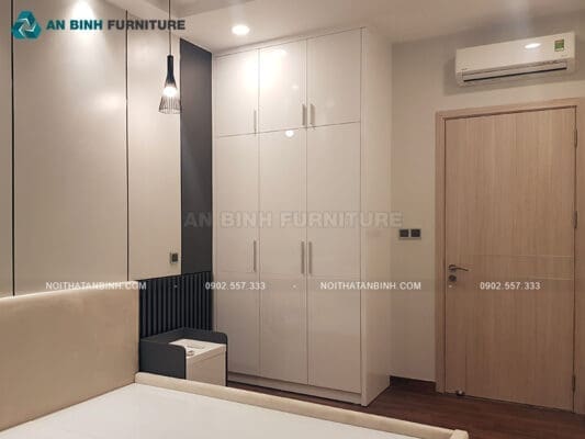 Bàn giao tủ quần áo MDF Melamine – chị Thắm, TPHCM