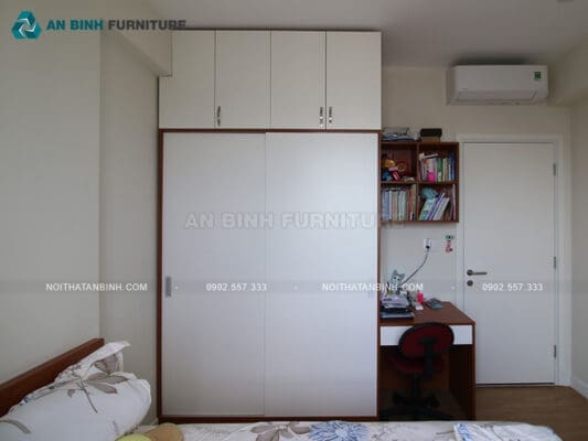 Thi công tủ quần áo MDF Melamine – chị Linh, TPHCM
