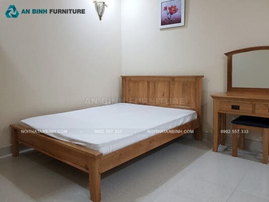Công trình giường ngủ gỗ Sồi tự nhiên – anh Luân, Vũng Tàu