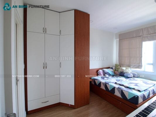 Hoàn thiện tủ quần áo MDF Melamine – chị Linh, TPHCM
