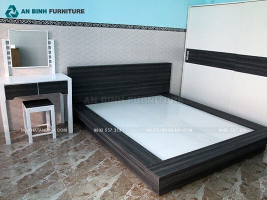 Công trình nội thất phòng ngủ gỗ Melamine nhà chị Thu, Bình Phước 01