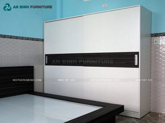 Công trình nội thất phòng ngủ gỗ Melamine nhà chị Thu, Bình Phước 02