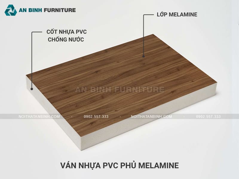 Ván nhựa PVC phủ Melamine